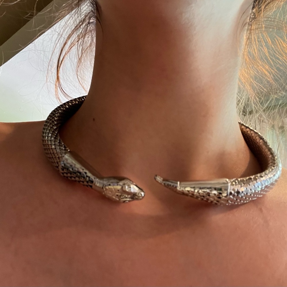 RARE Whiting & Davis Snake Necklace